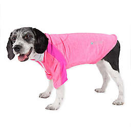 Pet Life® Chewitt Wagassy Large Triple-Toned Long Sleeve Performance Dog T-Shirt in Pink