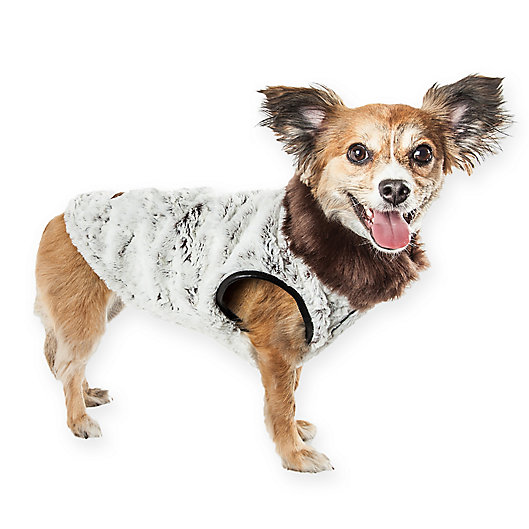 Alternate image 1 for Pet Life® Luxe Purrlage X-Small Dog Coat in Grey