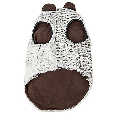 Pet Life&reg; Luxe Purrlage Medium Dog Coat in Grey. View a larger version of this product image.