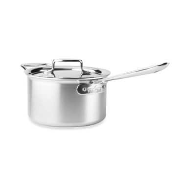 All-Clad d5® Brushed Stainless Steel 4 qt. Covered Saucepan