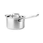 Alternate image 0 for All-Clad d5&reg; 4 qt. Brushed Stainless Steel Covered Saucepan