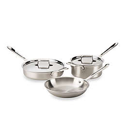 All-Clad d5&reg; Brushed Stainless Steel 5-Piece Cookware Set
