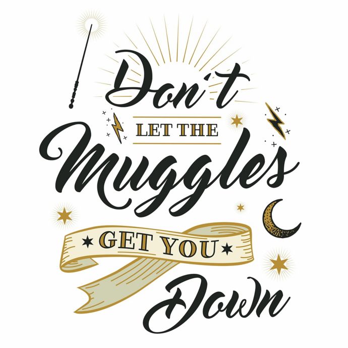 Harry Potter™ Muggles Quote Peel & Stick Wall Decal ...