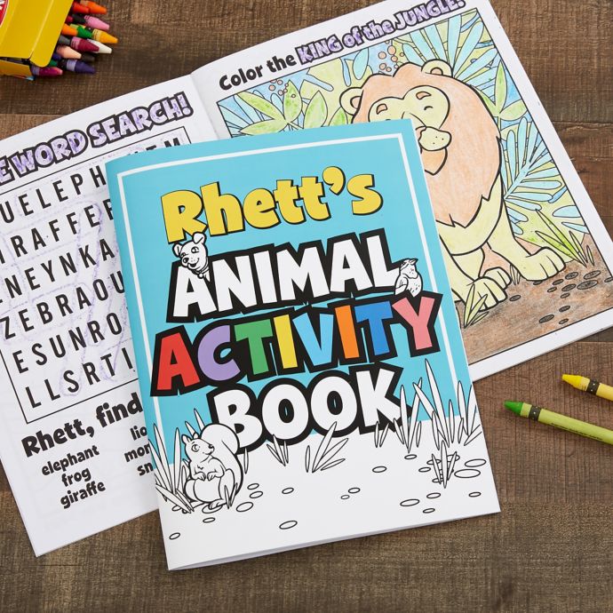 Download Amazing Animals Personalized Coloring Activity Book Bed Bath Beyond