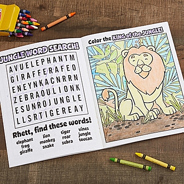 Amazing Animals Personalized Coloring Activity Book. View a larger version of this product image.