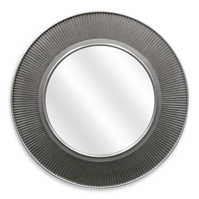 24-Inch Circle Mirror in Pewter Finish | Bed Bath &amp; Beyond