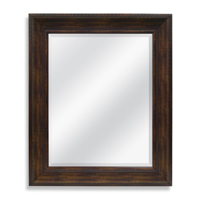 29Inch x 35Inch Mirrorintex®tured Bronze Finish Bed Bath and Beyond