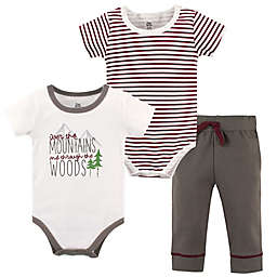 Baby Velour 3 Pieces Sleepsuit Set Hooded Bib Mittens Pyjama Bodysuit 0-12Months 