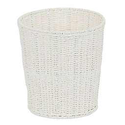 Household Essentials® Rope Wicker Waste Bin in White