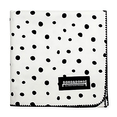 Dono&Dono Little Zoro Muslin Cuddle Blanket in Black/White. View a larger version of this product image.