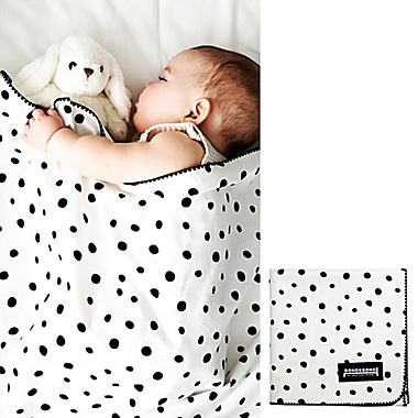 Dono&Dono Little Zoro Muslin Cuddle Blanket in Black/White. View a larger version of this product image.