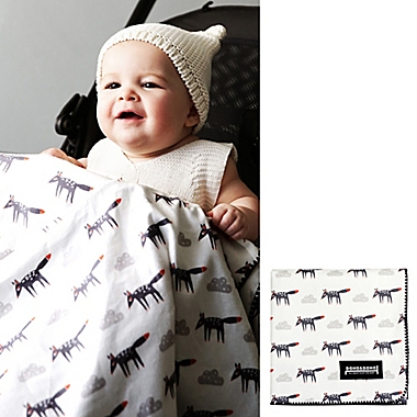 Dono&Dono Little Zoro Cotton Cuddle Blanket in Black/White. View a larger version of this product image.
