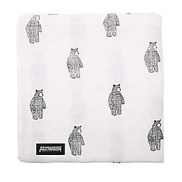 Dono&Dono Classic Cuddle Blanket in Black/White Bear
