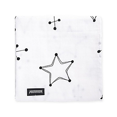 Dono&Dono Jupiter Muslin Cuddle Blanket in Black/White. View a larger version of this product image.