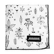 Dono&amp;Dono Holly Garden Cotton Cuddle Blanket in Black/White