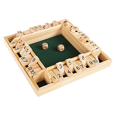 Hey! Play! 10-Piece Wooden Shut the Box Game. View a larger version of this product image.
