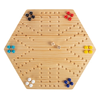 Hey! Play! Wooden Marble Strategic Game Set. View a larger version of this product image.