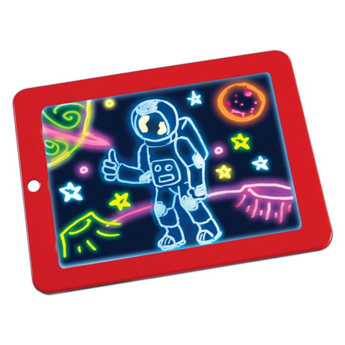 Magic Pad Light Up Drawing Pad In Red Bed Bath Beyond