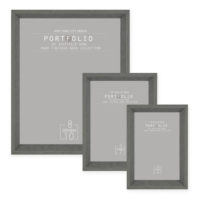 Portfolio Picture Frame in Grey Bed Bath & Beyond