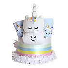Alternate image 0 for Silly Phillie&trade; Creations Unique Unicorn Diaper Cake Gift Set for Twin Boys
