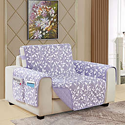 Leaf Reversible Chair Cover in Lilac