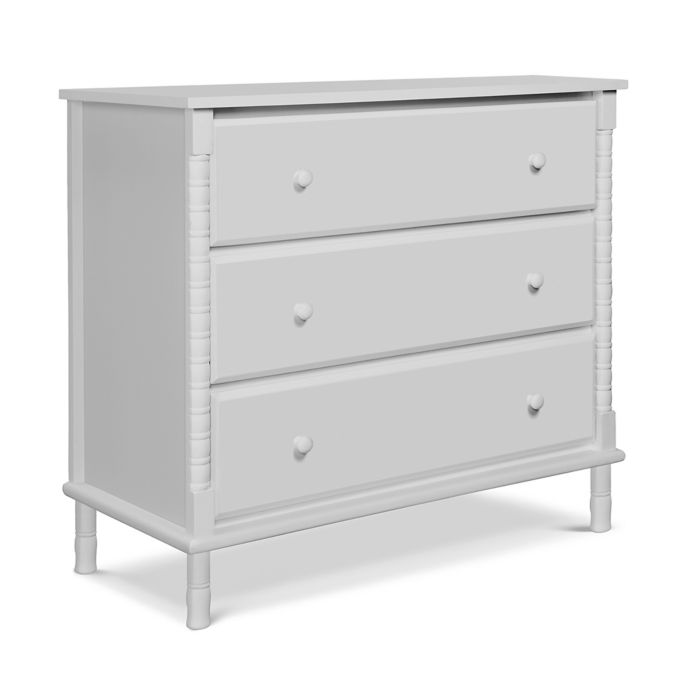 Davinci Jenny Lind 3 Drawer Changer Dresser In Fog Grey Bed Bath