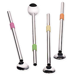 RSVP Endurance® Stainless Steel Spoon-Straws (Set of 4)