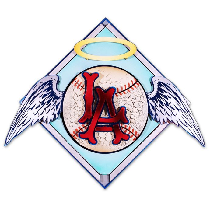 MLB Los Angeles Angels 3D Metal Crest Wall Art | Bed Bath & Beyond
