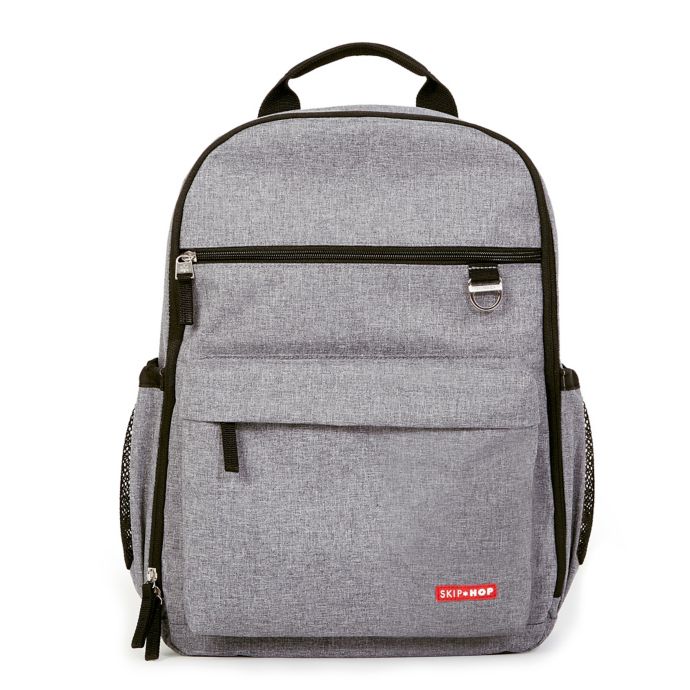 SKIP*HOP® DUO Diaper Backpack in Heather Grey Bed Bath and Beyond Canada