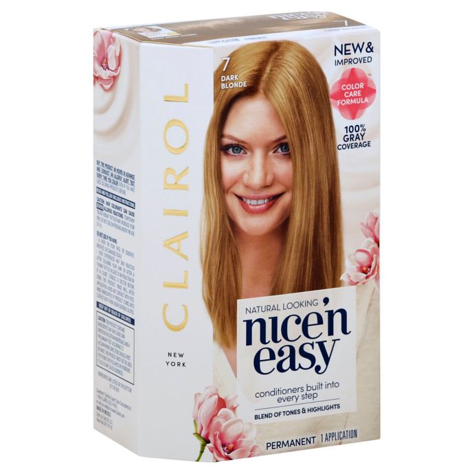 Clairol Nice N Easy Permanent Hair Color In 7 Dark Blonde Bed