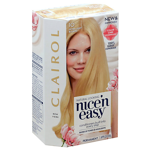 Alternate image 1 for Clairol® Nice'n Easy Permanent Hair Color in 10 Extra Light Blonde