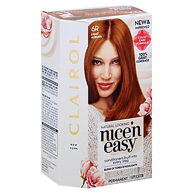 Clairol&reg; Nice&#39;n Easy Permanent Hair Color in 6R Light Auburn. View a larger version of this product image.