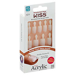 KISS® Real Short Length Salon Acrylic™ French Design Nails in Brief Encounter