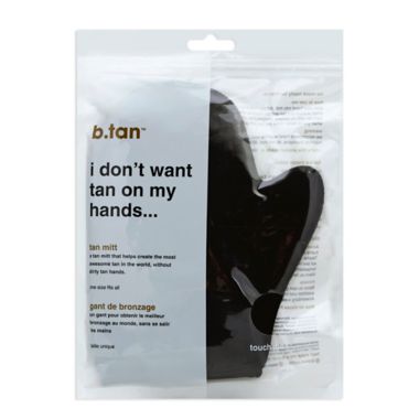 b.tan&trade; i don't want tan on my hands self tanner mitt. View a larger version of this product image.
