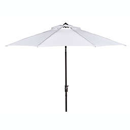 Safavieh UV Resistant Ortega 9-Foot Auto Tilt Crank Umbrella in White