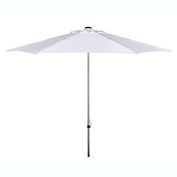 Safavieh UV Resistant Hurst 9-Foot Easy Glide Market Umbrella in White