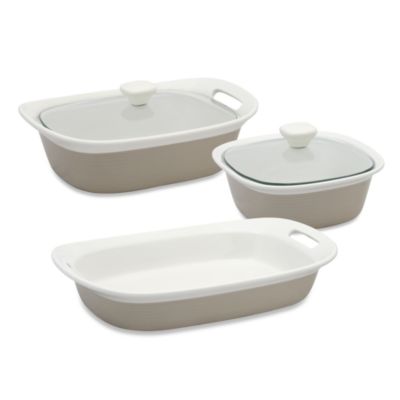 CorningWare® Etch™ Bakeware Dishes In Sand | Bed Bath And Beyond Canada