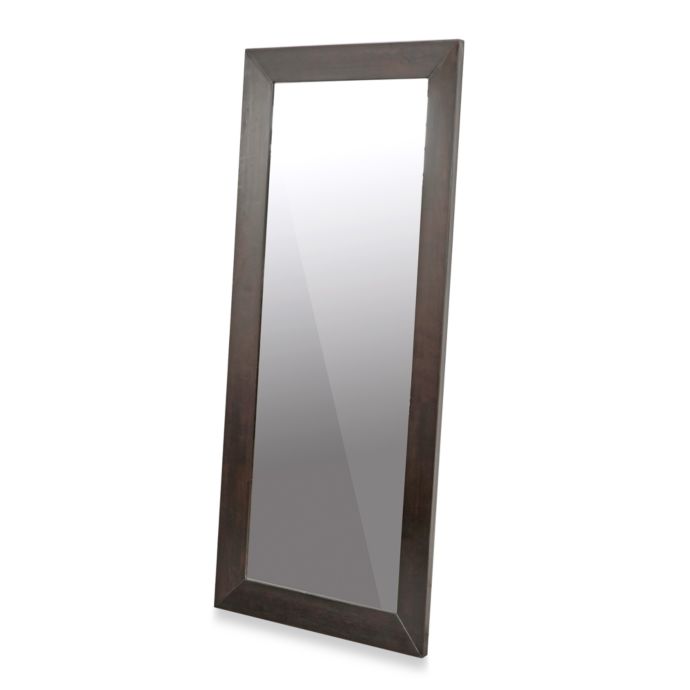 Daffodil Dark Brown Wood Frame Floor Mirror Bed Bath Beyond