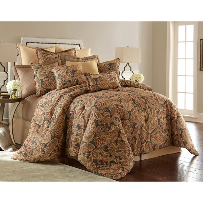 Sherry Kline Venetian King Comforter Set In Charcoal Bed Bath