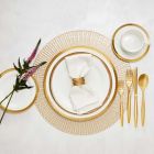 Alternate image 0 for Nevaeh White&reg; by Fitz and Floyd&reg; Grand Rim Gold Dinnerware Collection