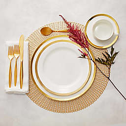Nevaeh White® by Fitz and Floyd® Grand Rim Gold Dinnerware Collection