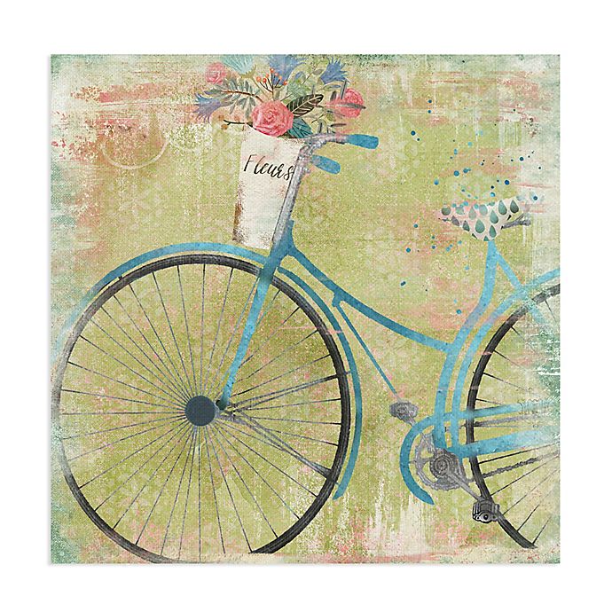 Masterpiece Art Gallery Bicycle Blue Canvas Wall Art | Bed Bath & Beyond