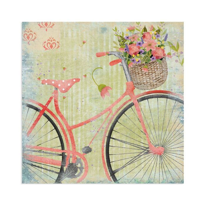Masterpiece Art Gallery Bicycle Pink Canvas Wall Art | Bed Bath & Beyond