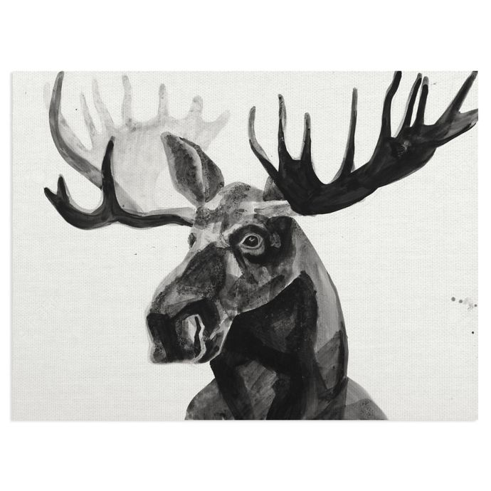 Masterpiece Art Gallery Watercolor Moose Canvas Wall Art Bed Bath And Beyond Canada