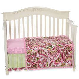 My Baby Sam Paisley Splash In Pink Crib Bedding Collection Bed