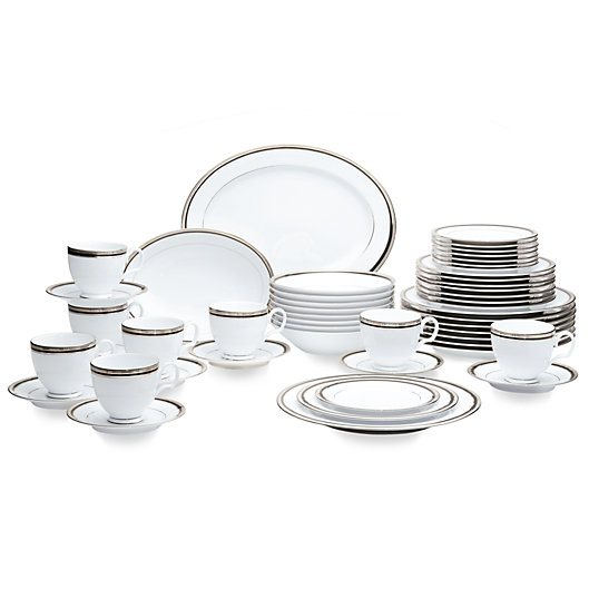 Alternate image 1 for Noritake® Austin Platinum 50-Piece Dinnerware Set