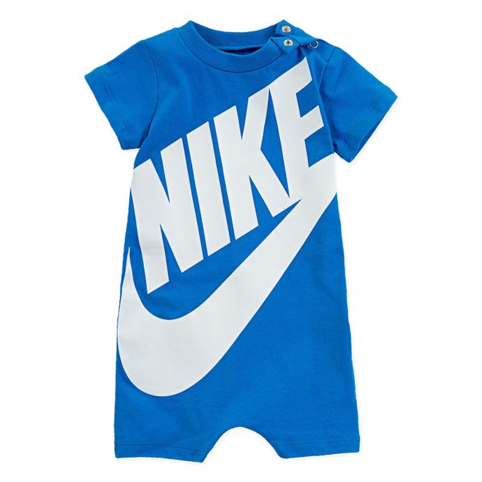 Nike® Futura™ Romper in Blue | buybuy BABY