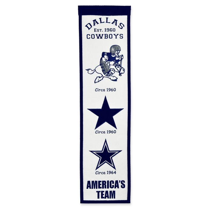 Nfl Dallas Cowboys Evolution Of Logos Banner Bed Bath Beyond