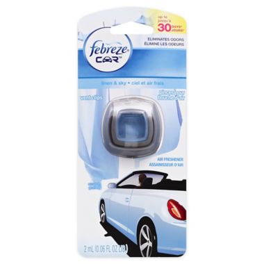 Febreze&reg; Car Vent Clip in Linen and Sky. View a larger version of this product image.