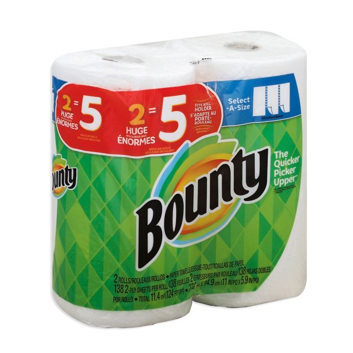 Bounty 2-Pack Huge Rolls Paper Towels | Bed Bath & Beyond